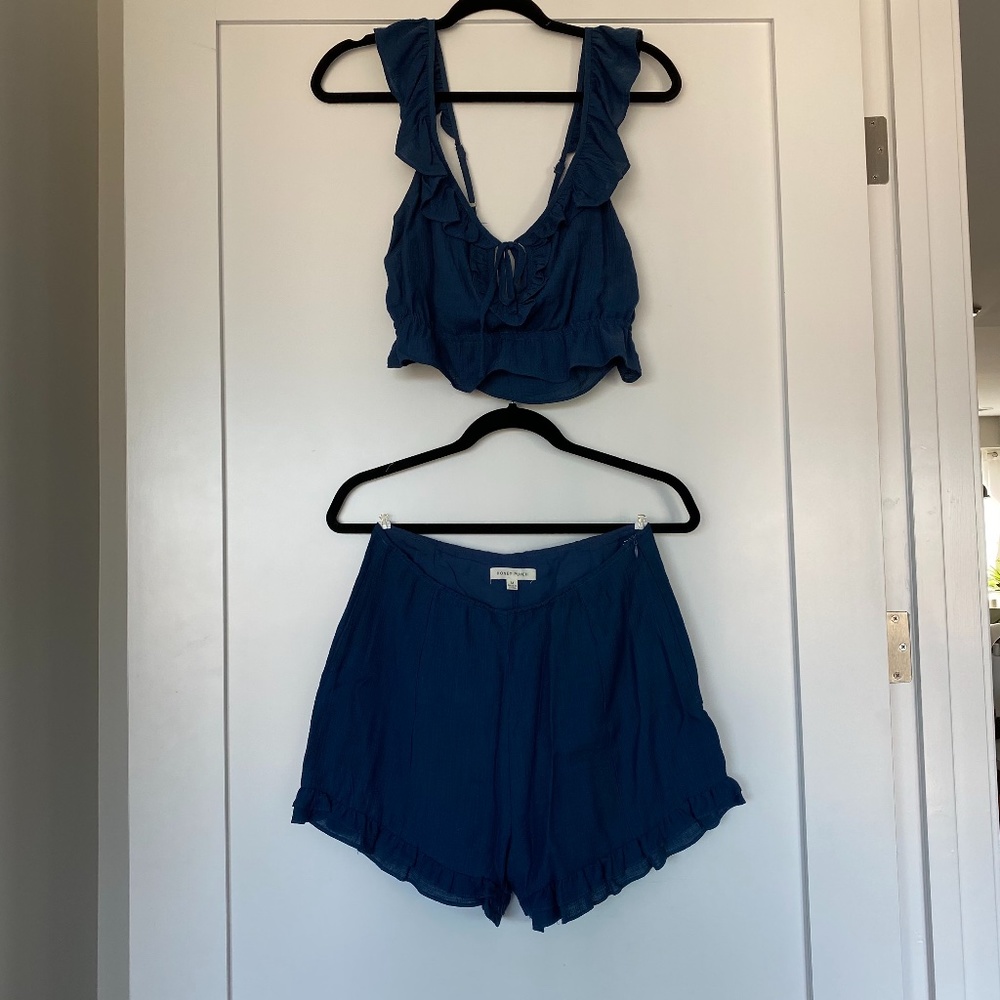 Navy Blue 2-piece Set